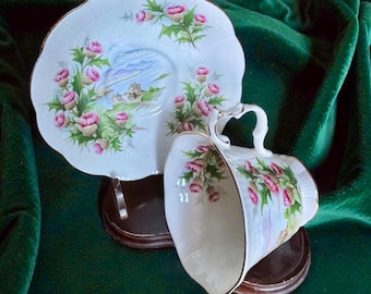 Vintage Royal Albert Bone China Teacup Set ~ Ancestral Series: “Road to the Isles” ~ England