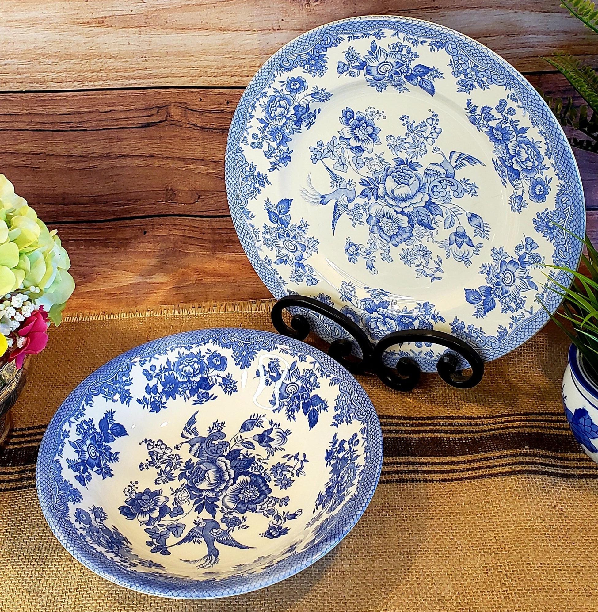 STAFFORD プレート2枚 28cmイギリス製 陶磁器 花柄 ROYAL STAFFORD