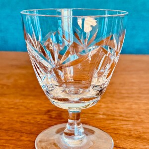 Vintage Webb Corbett Inverness Crystal Claret Wine Glasses, Circa 1950