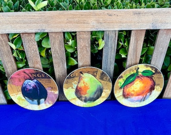 Pier 1 FRUIT CRATE Stoneware Salad Plates, Sold Separately