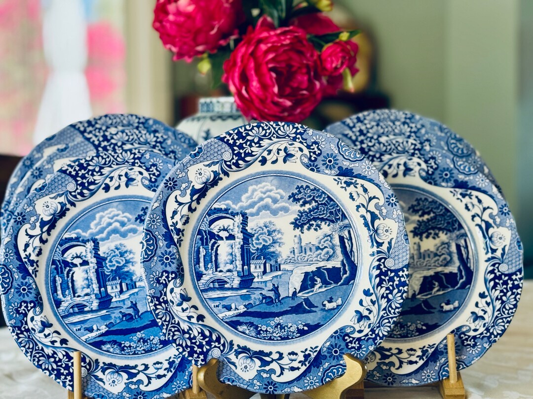 Royal Worcester Spode Blue Italian Dinner Plate - 10.5 Inch Fine Earthenware, Microwave & Dishwasher Safe (Made In England) - View #12