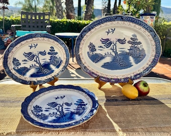 Royal Doulton Booths Real Old Willow China Platter: 14