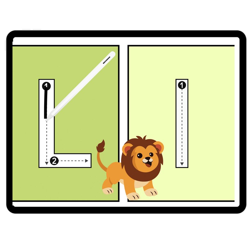 ABC Tracing Flash Cards Goodnotes Keynote & Other PDF Etsy