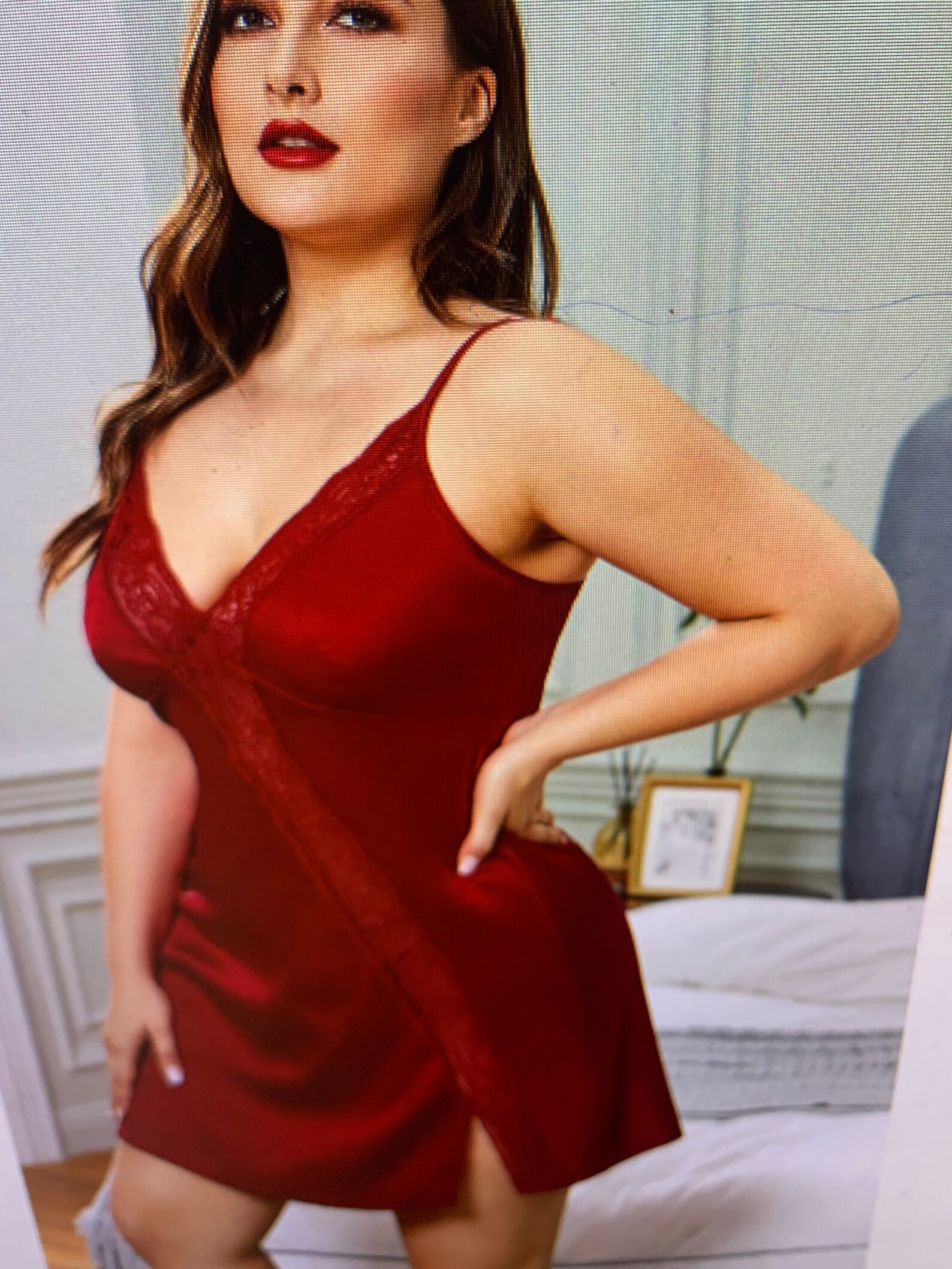 Navy Plus Size Lace Trim Baby Doll Dress Also Comes in Red Etsy