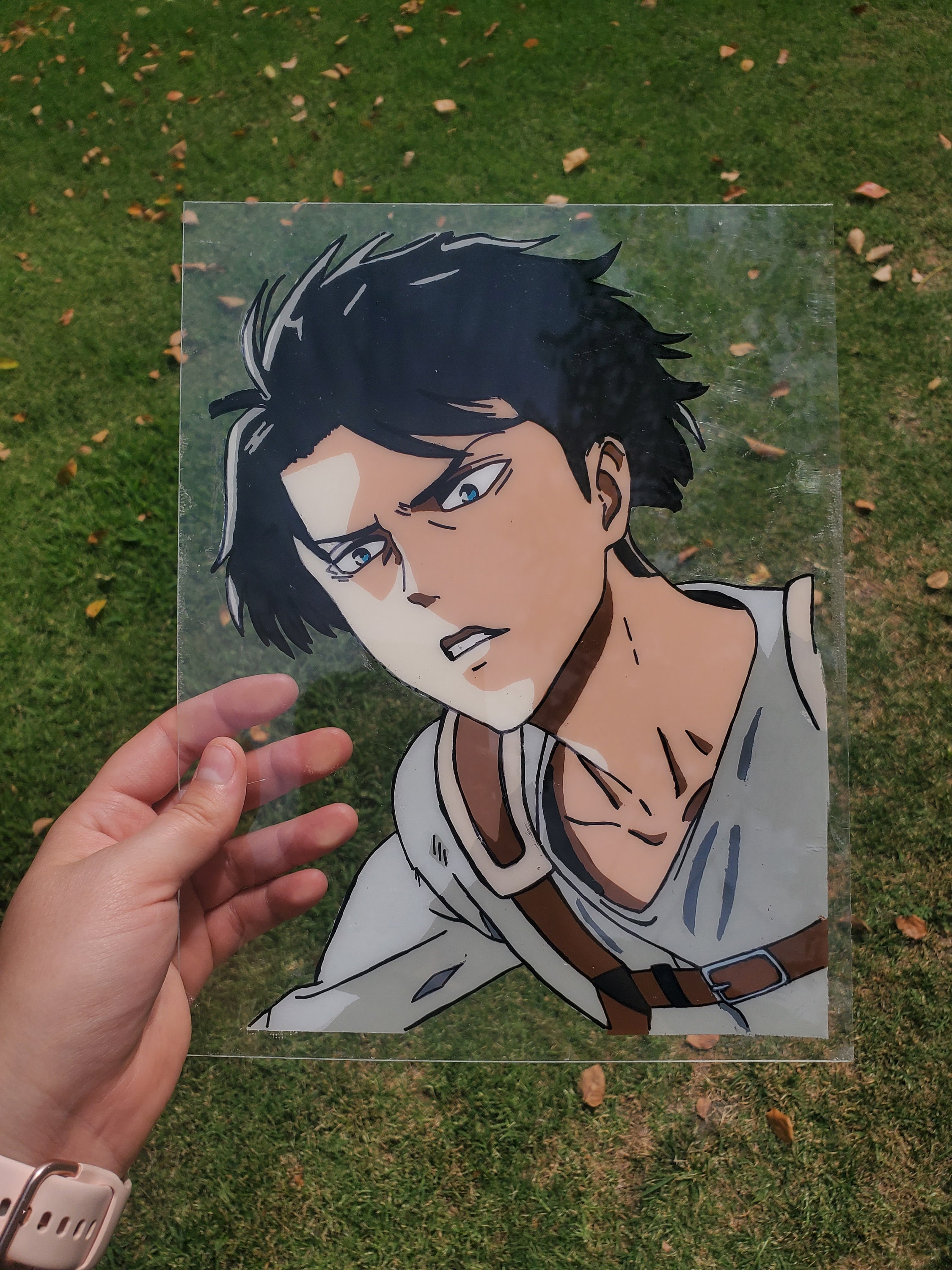 Large Custom Anime Glass Painting Etsy UK