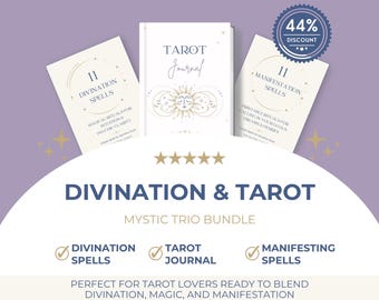 Tarot & Divination Bundle – Spellbook, Journal, Manifestation (Digital Download)