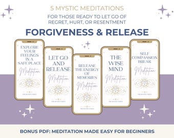 Forgiveness Meditation Bundle – Guided Audio, Release, Compassion (Digital Download)