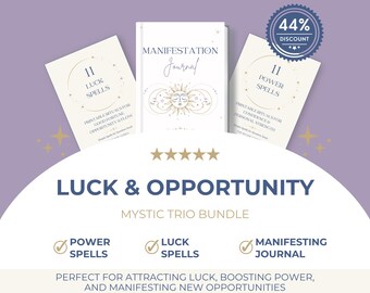 Luck & Opportunity Bundle – Witch Spells, Rituals, Manifestation (Digital Download)