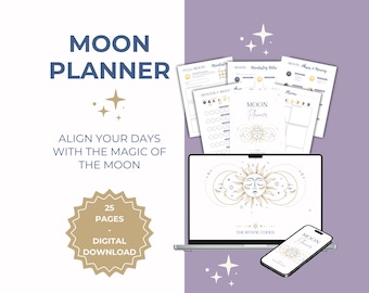 Moon Phase Planner: Daily, Weekly, Lunar Cycle (Printable PDF)