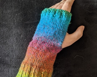 Rainbow Pride Gloves - Acrylic Wool