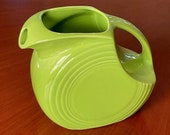 Retired Fiesta - Large Chartreuse Green Disk Pitcher (1997-1999)