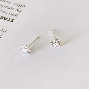 925 Sterling Silver Flower Stud Earrings – Dainty Minimalist Jewelry, Hypoallergenic Post Earrings, Gift for Her