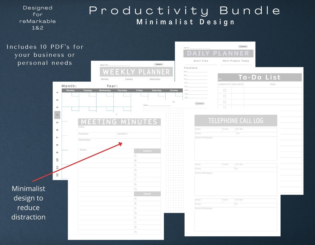Productivity Bundle NEW - Productivity Bundle - SAVE 25% - Etsy