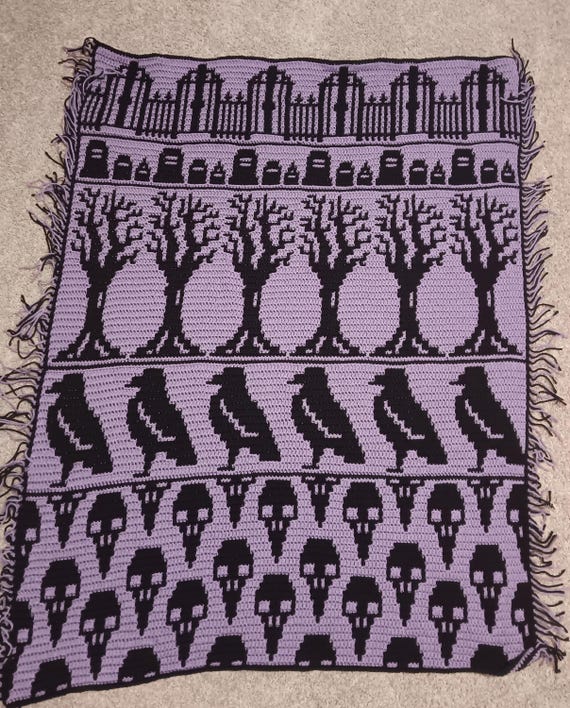 Memento Mori Overlay Mosaic Crochet Pattern