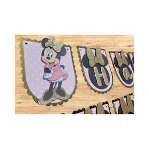 Minnie Mouse birthday banner - personalized
