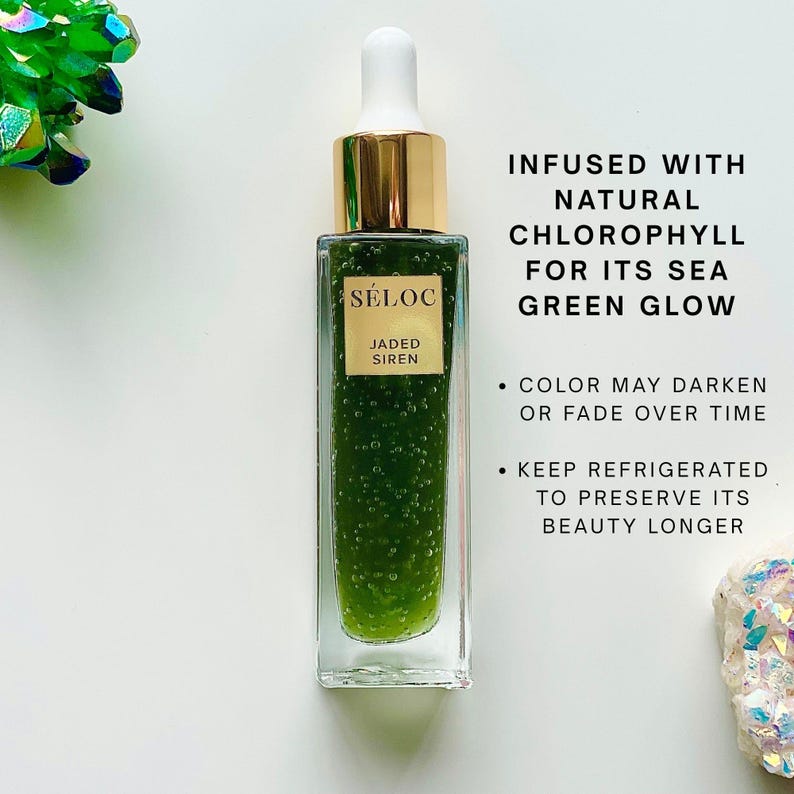 Sea Kelp Face Serum: Anti-Aging, Nourishing, and Firming “Jaded Siren” - 1oz afbeelding 3