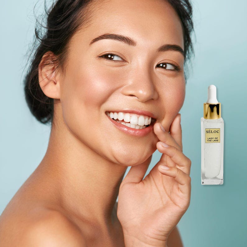 Botanical Seaweed Face Serum: Red Algae, Spirulina, MSM - “Lady of the Lake” 1OZ. image 2