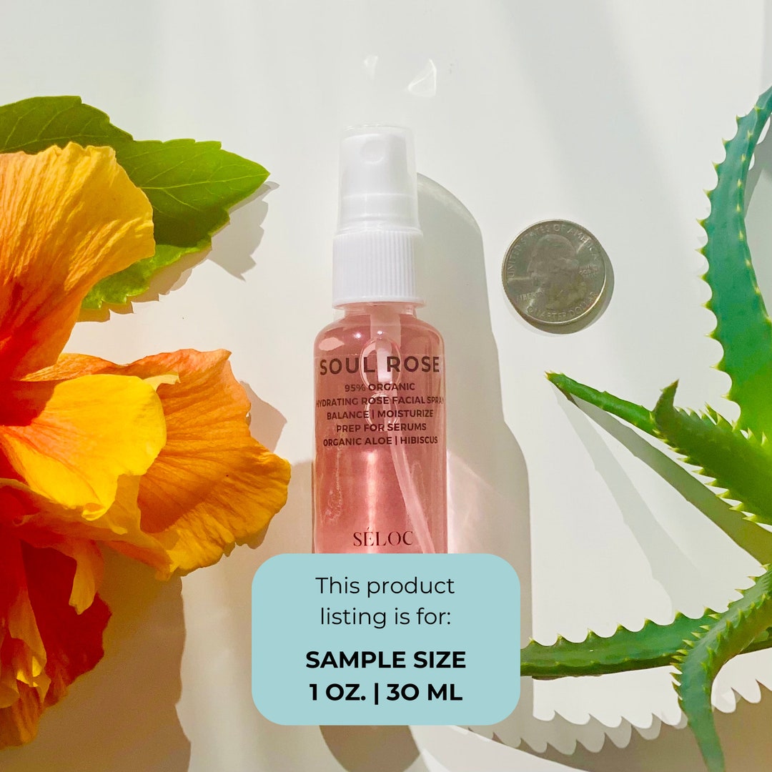 Rose Facial Mist: Hydrating Organic Aloe Skincare - soul Rose (1 OZ) -  Etsy