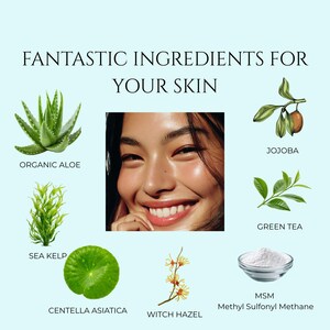 Sea Kelp Face Serum: Anti-Aging, Nourishing, and Firming “Jaded Siren” - 1oz afbeelding 6