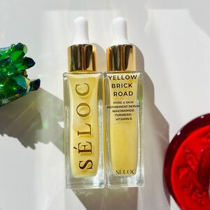 All Natural Botanical Yellow Face Serum Soften the look of Fine Lines and Wrinkles Promotes Clear Bright Glowing Skin 1 OZ.