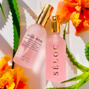 Organic Aloe Rose Water Hydrosol  Essence Facial Toner Hydration Mist Spray All Natural Skincare Products Gua Sha Prep Serum Prep 100 ML
