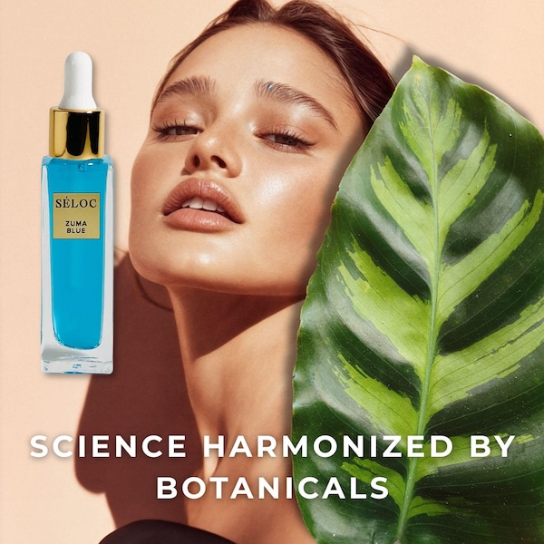 Zuma Blue Hyaluronic Acid Plumping Serum: Hydrating Skincare (1 OZ)