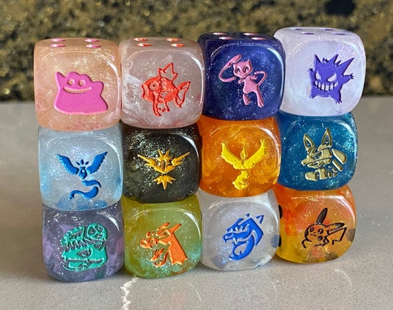 Pokemon Dice Inspired D6 Pick Choose Rpg Dnd Gaming Etsy Australia
