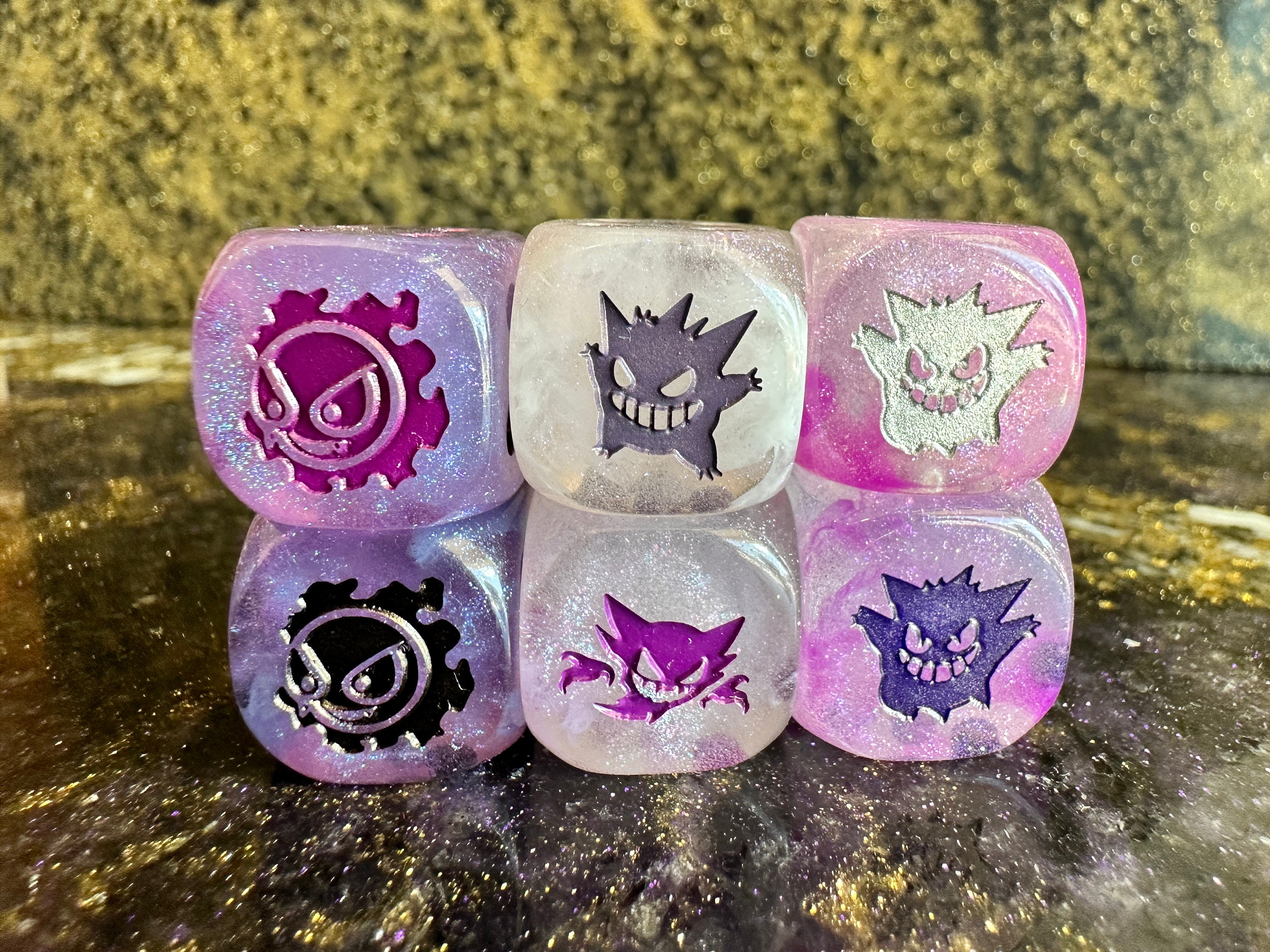 Shiny Gastly, Haunter, & Gengar models