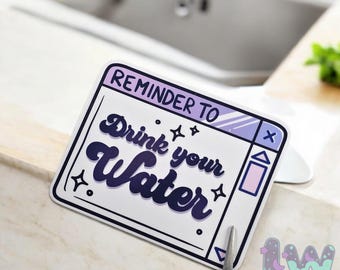 Water Reminder Sticker, Hydration Reminder, Water Motivation, Stay Hydrated, Bestie Gifts for Friends