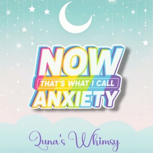 Rainbow Colorful Anxiety Sticker, Anxious Gifts, Funny Sticker Gifts for Friends, Gifts for Coworkers, Silly Stickers