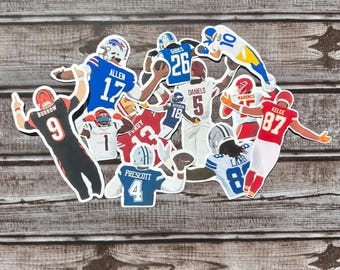NFL Football Sticker Pack of 5: Choose Your Players!