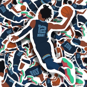 Ja Morant Memphis Grizzlies Basketball Sticker