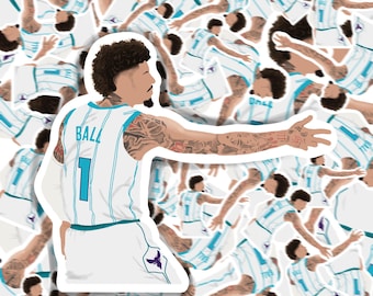 LaMelo Ball Charlotte Hornets NBA Basketball Vinyl Sticker