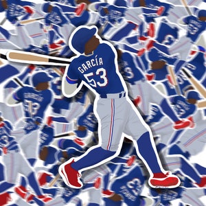 Adolis García Texas Rangers Baseball Vinyl Sticker