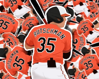 Adley Rutschman Baltimore Baseball Vinyl Sticker