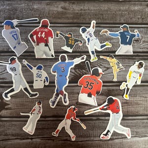 MLB Baseball Sticker Pack of 5: Choose Your Players!