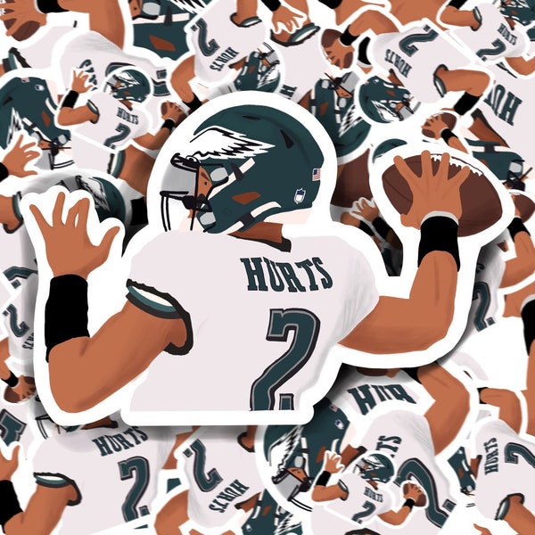 Jalen Hurts Philadelphia Eagles Football Sticker