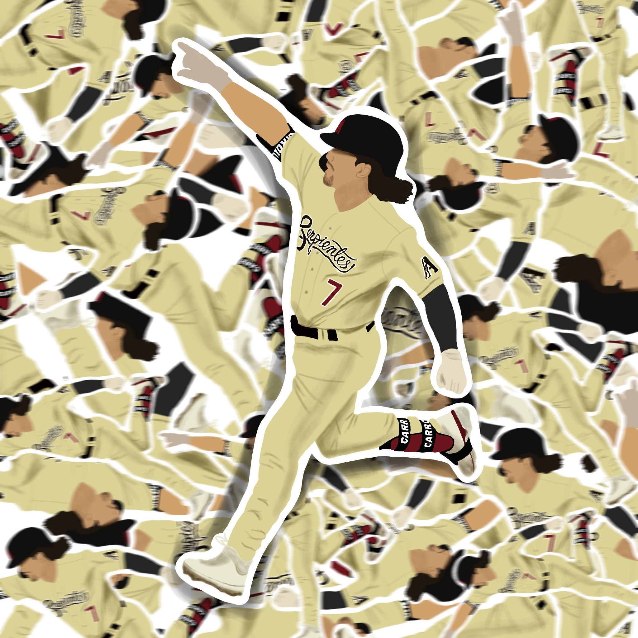 Corbin Carroll Arizona D-Backs Vinyl Baseball Sticker