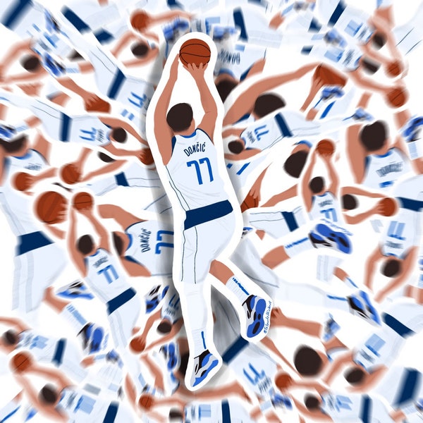 Luka Doncic Dallas Mavericks Basketball Sticker