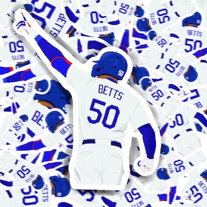 Mookie Betts Los Angeles MLB Vinyl Sticker