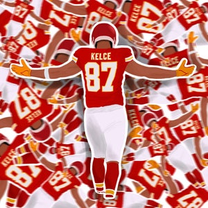 Travis Kelce Kansas City Football Vinyl Sticker