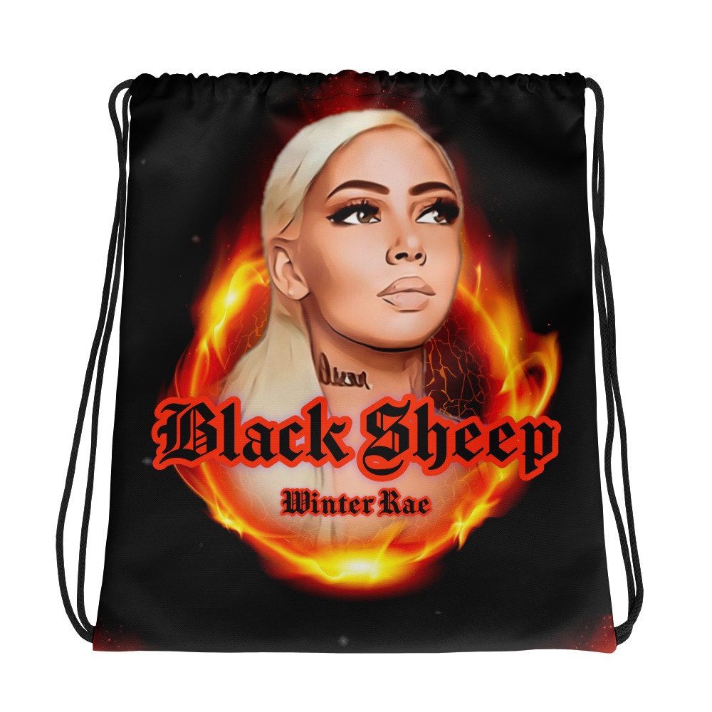 Black Sheep Drawstring Bag Etsy
