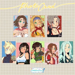 Final Fantasy X-2 & VII | Photo Cards | Holographic Pretty profiles | Picture card, Mini Art Print