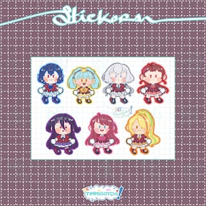 Zombie Land Saga Gotchi stickers ~cute adorable~| For Scrapbooks, Planner Deco, Bullet Journals | Stationary, Stickers | sticker sheets