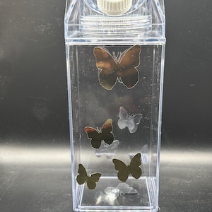 Golden Butterflies Water Carton Bottle