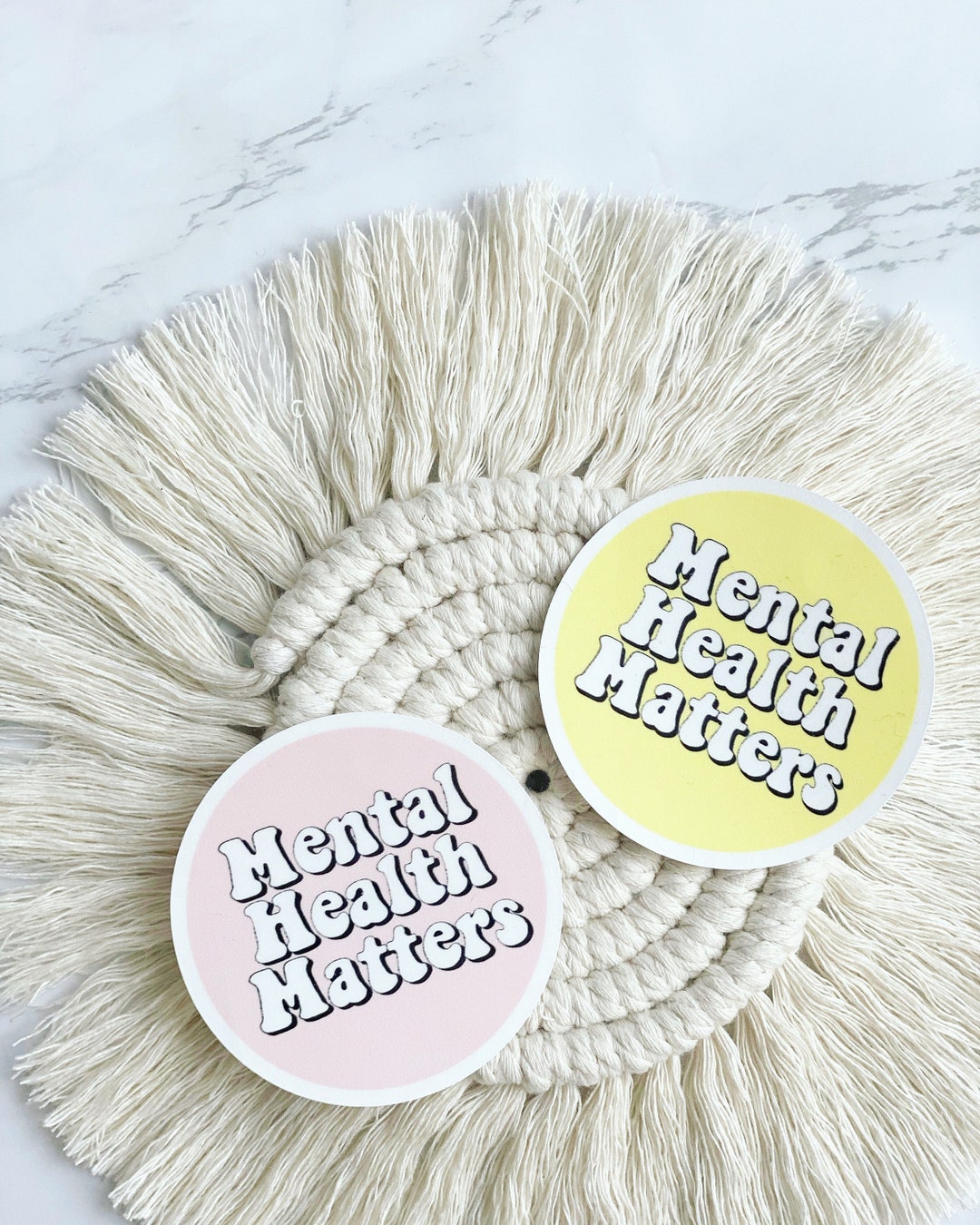 Mental Health Matters Round Sticker Mental Health Vinyl - Etsy