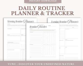 Daily Routine Planner: Habit & Ritual Tracker (Digital Download)
