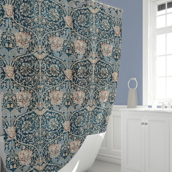 Long Shower Curtain Etsy