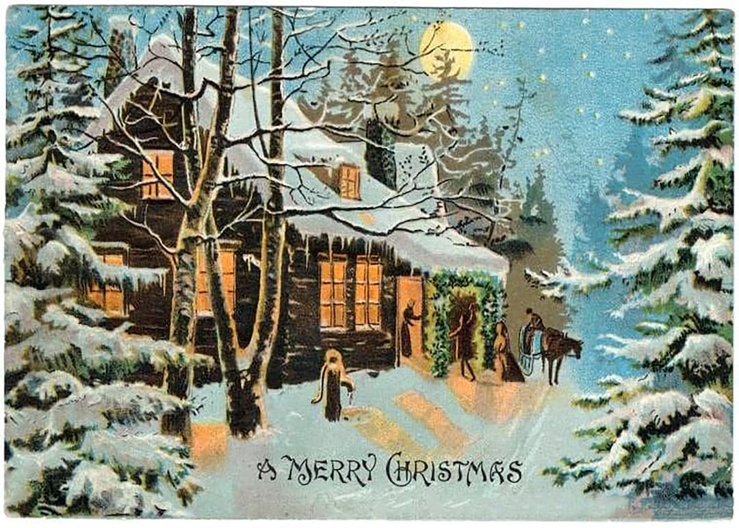 Vintage Style Boxed Christmas Cards 