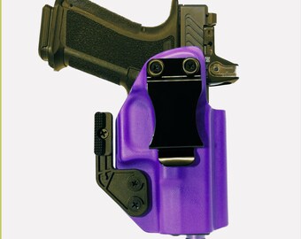 Fits For Springfield XDM 3.8C 9mm/ 45acp Fits RMR Purple Haze With Mod Wing attachment Kydex IWB Concealment Holster